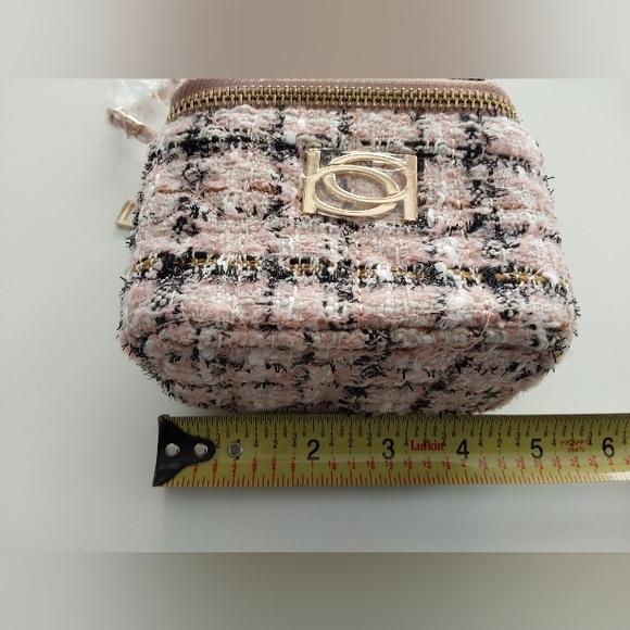 NWT Bebe Pink Tweed Crossbody Bag - Picture 7 of 8